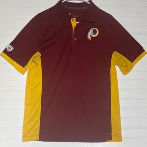 Nike Men's Maroon and Gold Polo Shirt